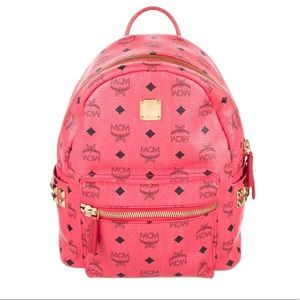 MCM Visetos Backpack Red